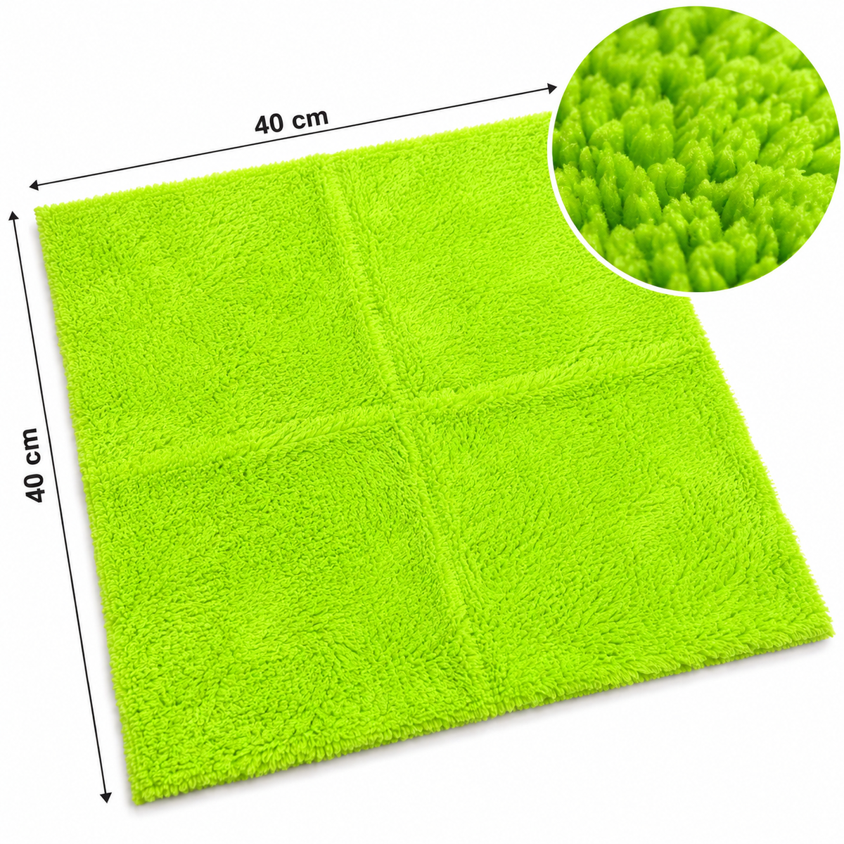 DTS TOOLS Plush Towel 500 GSM 40x40 Ultra mekana krpa od mikrovlakana