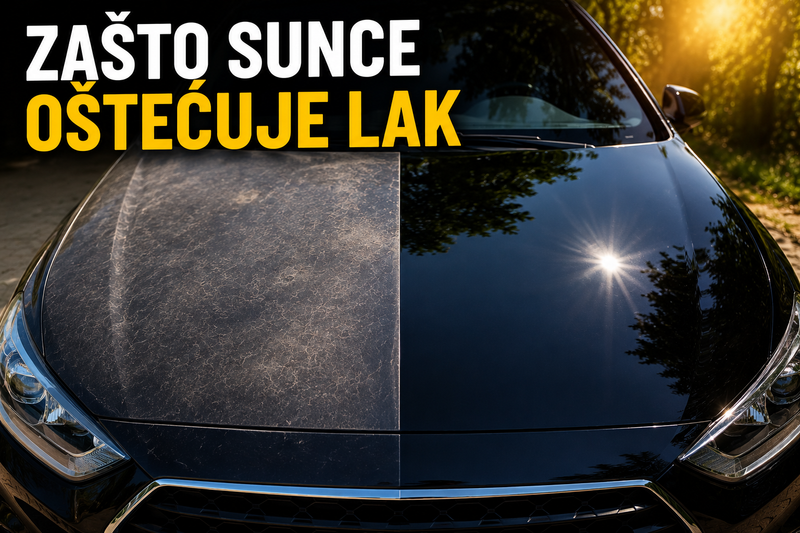 Zašto sunce oštećuje lak automobila i kako ga zaštititi?