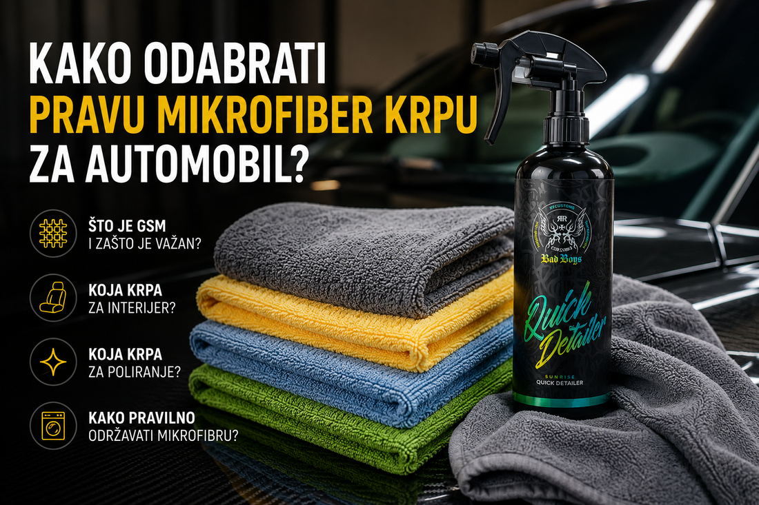 Kako odabrati pravu mikrofiber krpu za automobil?