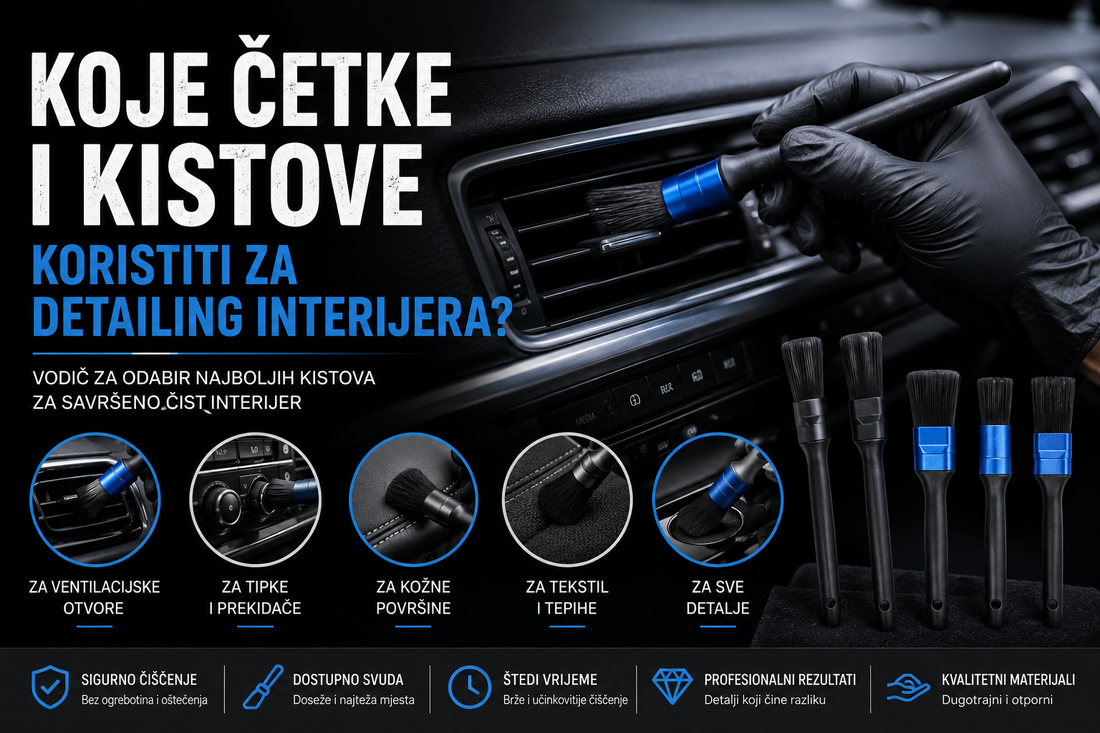 Koje četke i kistove koristiti za detailing interijera?