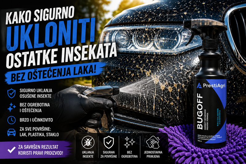 Kako sigurno ukloniti ostatke insekata s automobila bez oštećenja laka?