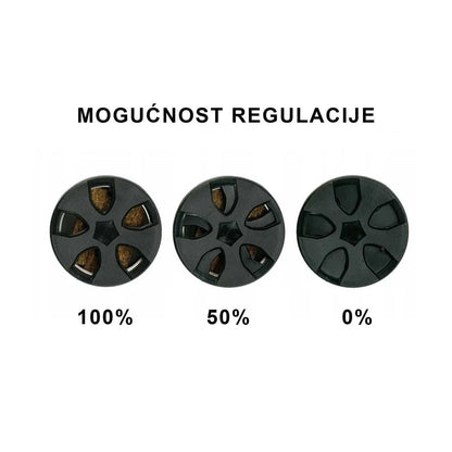 7TIN auto miris Green Apple s crnim okruglim poklopcem i otvorima za regulaciju intenziteta u tri stupnja: 100%, 50% i 0%.