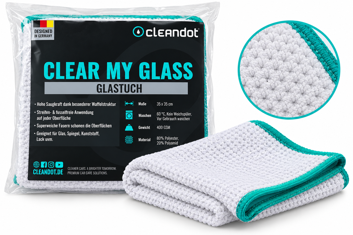 Krpa za čišćenje stakala Cleandot Clear My Glass – 35 × 35 cm | 400 GSM