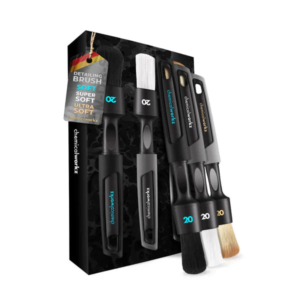 chemicalworkz detailing brushes Mix – set of 3 – 20 mm