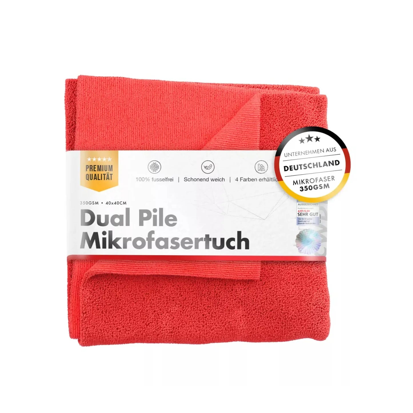 chemicalworkz Dual Pile microfiber towel – 40 × 40 cm – 350 GSM