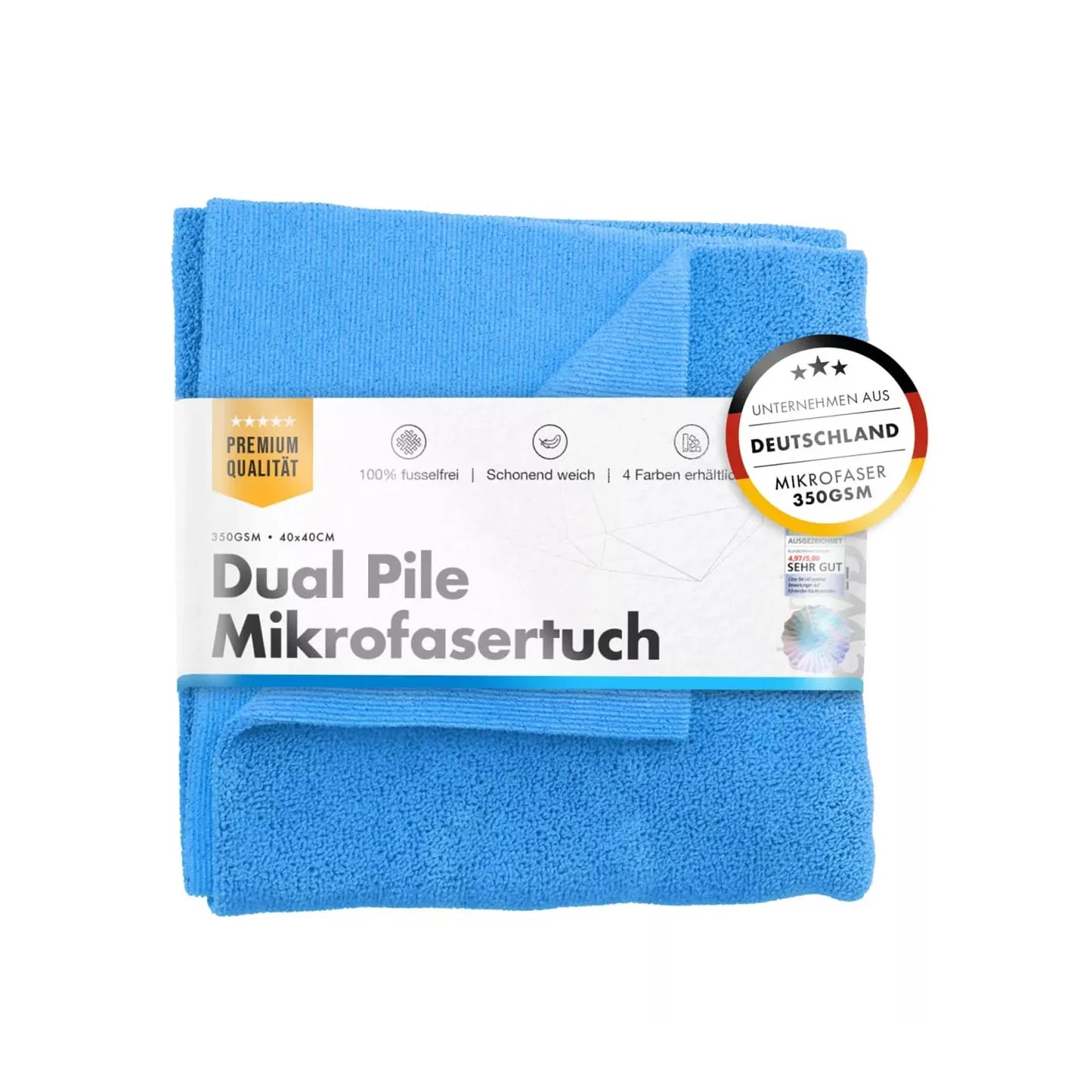 chemicalworkz Dual Pile microfiber towel – 40 × 40 cm – 350 GSM