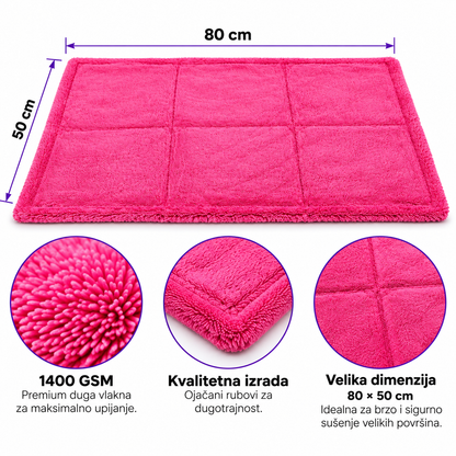DTS TOOLS WaterLock Towel 1400 GSM 50x80 Ručnik za sušenje od mikrovlakana